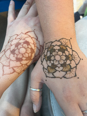 three little roses
